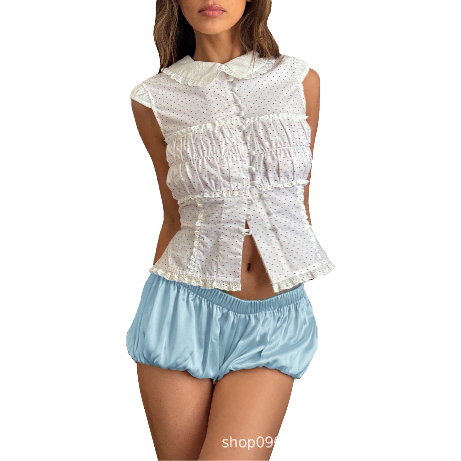 Damen Sportliche Luftige Shorts mit elastischem Bund R&B