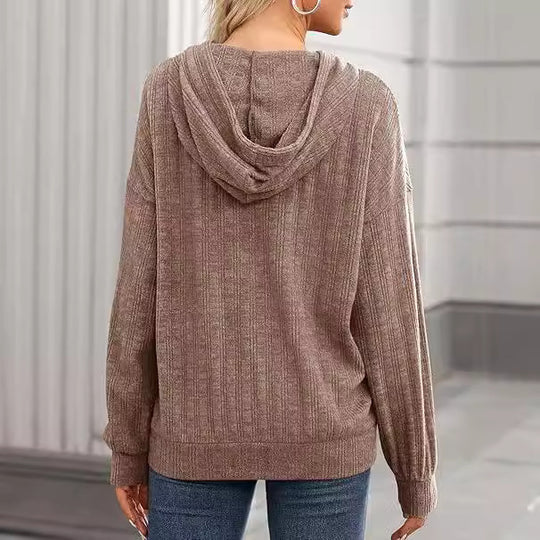 Damen Oversized Kapuzenpullover mit strukturiertem Design R&B