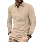 Herren modischer Stehkragenpullover mit strukturiertem Material R&B