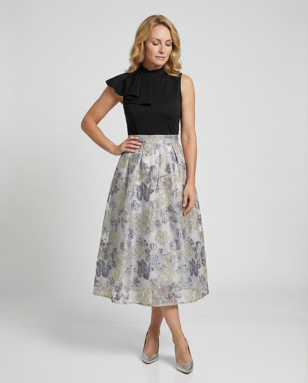 Damen Abendkleid elegant mit Tüllrock
