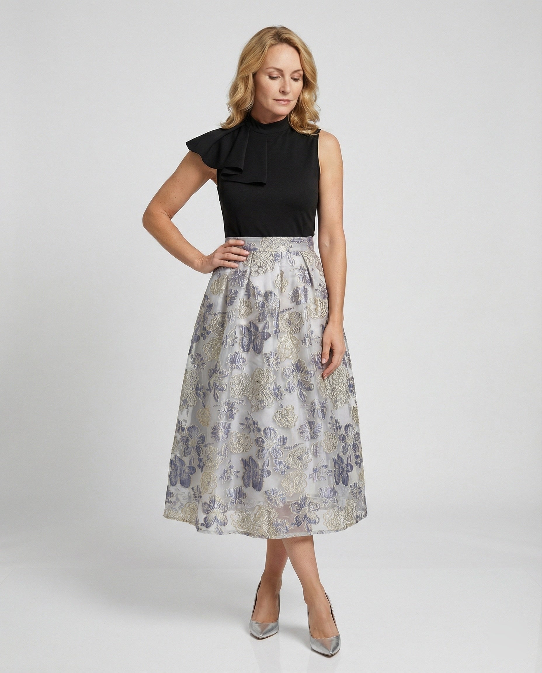 Damen Abendkleid elegant mit Tüllrock