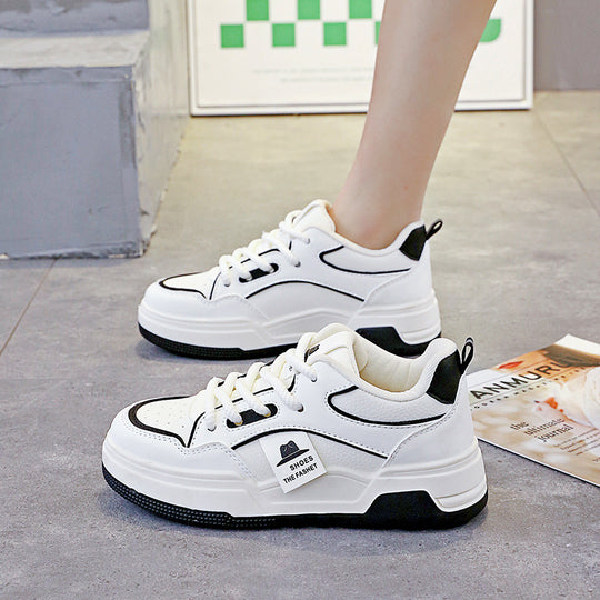Damen sportliche Chunky Sneakers mit rutschfester Sohle und atmungsaktiver Struktur R&B