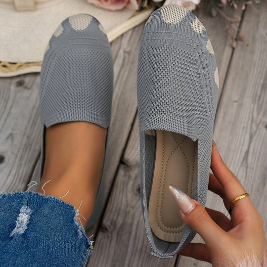 Damen komfortable Slipper mit innovativem Strickdesign R&B