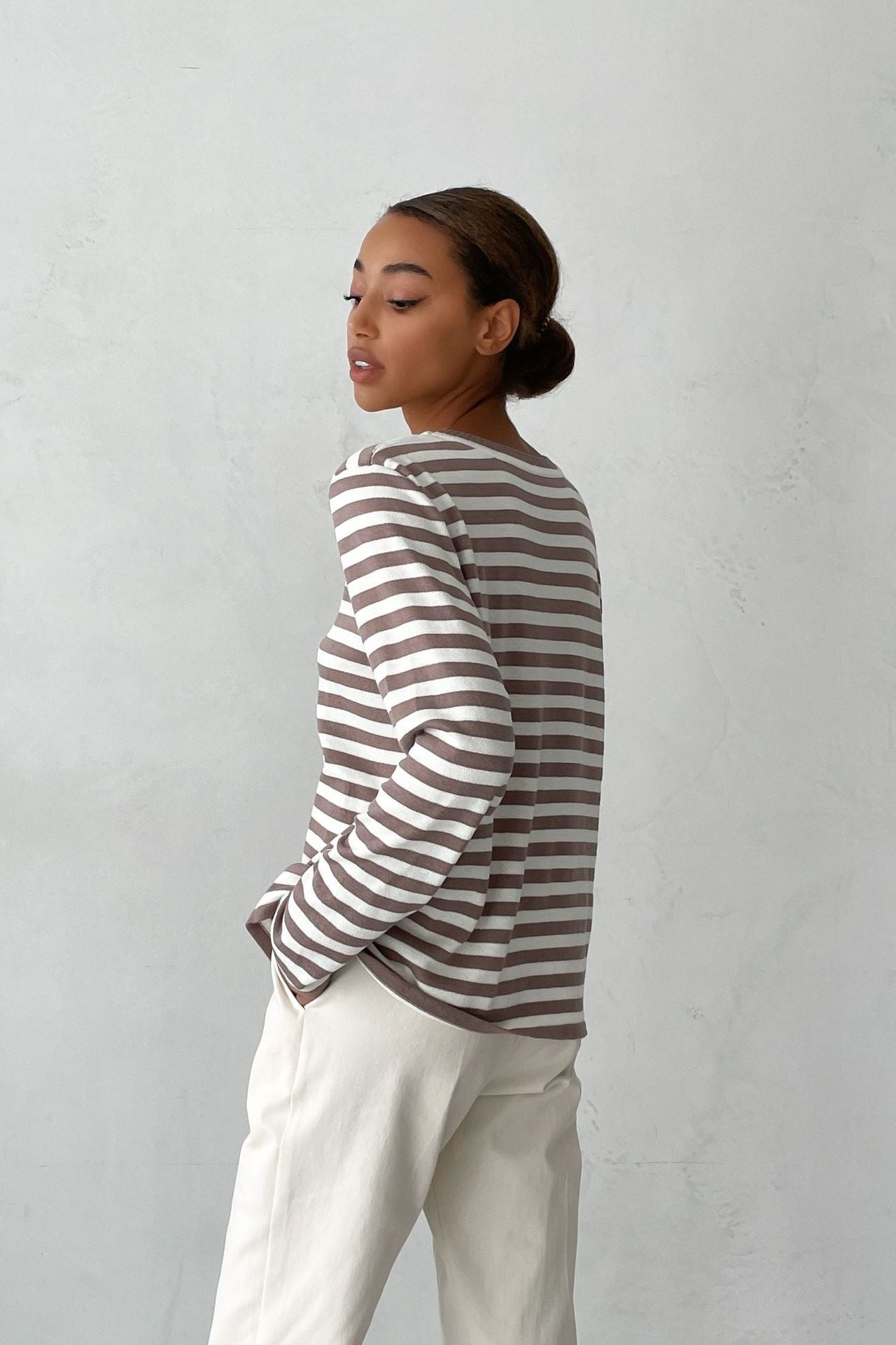 R&B | Klassischer Gestreifter Pullover