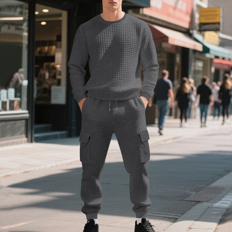 Herren lässiges Sweatshirt und Cargohose Set R&B
