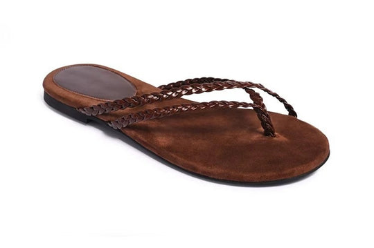 Damen Zehentrenner-Sandalen mit stylishen Riemchen und komfortabler Fußbettgestaltung R&B