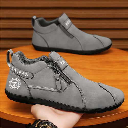 Herren Casual Stiefel mit praktischem Reißverschluss und rutschfester Sohle R&B