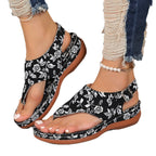 Damen luftige Sandalen mit verstellbarem Riemen und anatomischem Fußbett R&B