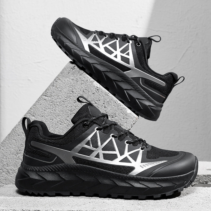 Herren Outdoor-Hiking-Sneaker mit rutschfester Profilsohle und atmungsaktivem Obermaterial