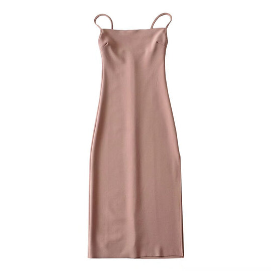 Damen langes Abendkleid mit elegantem Schlitz R&B