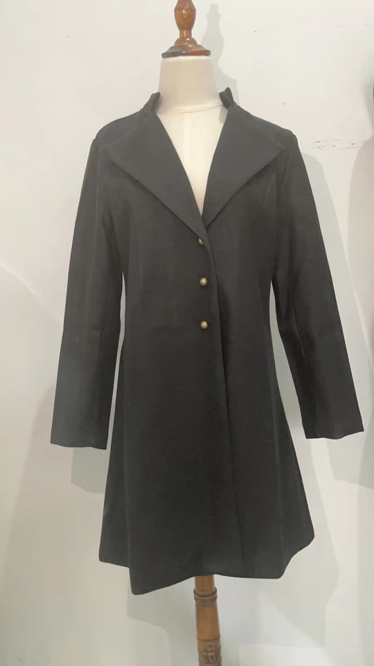 Damen eleganter asymmetrischer Übergangsmantel R&B