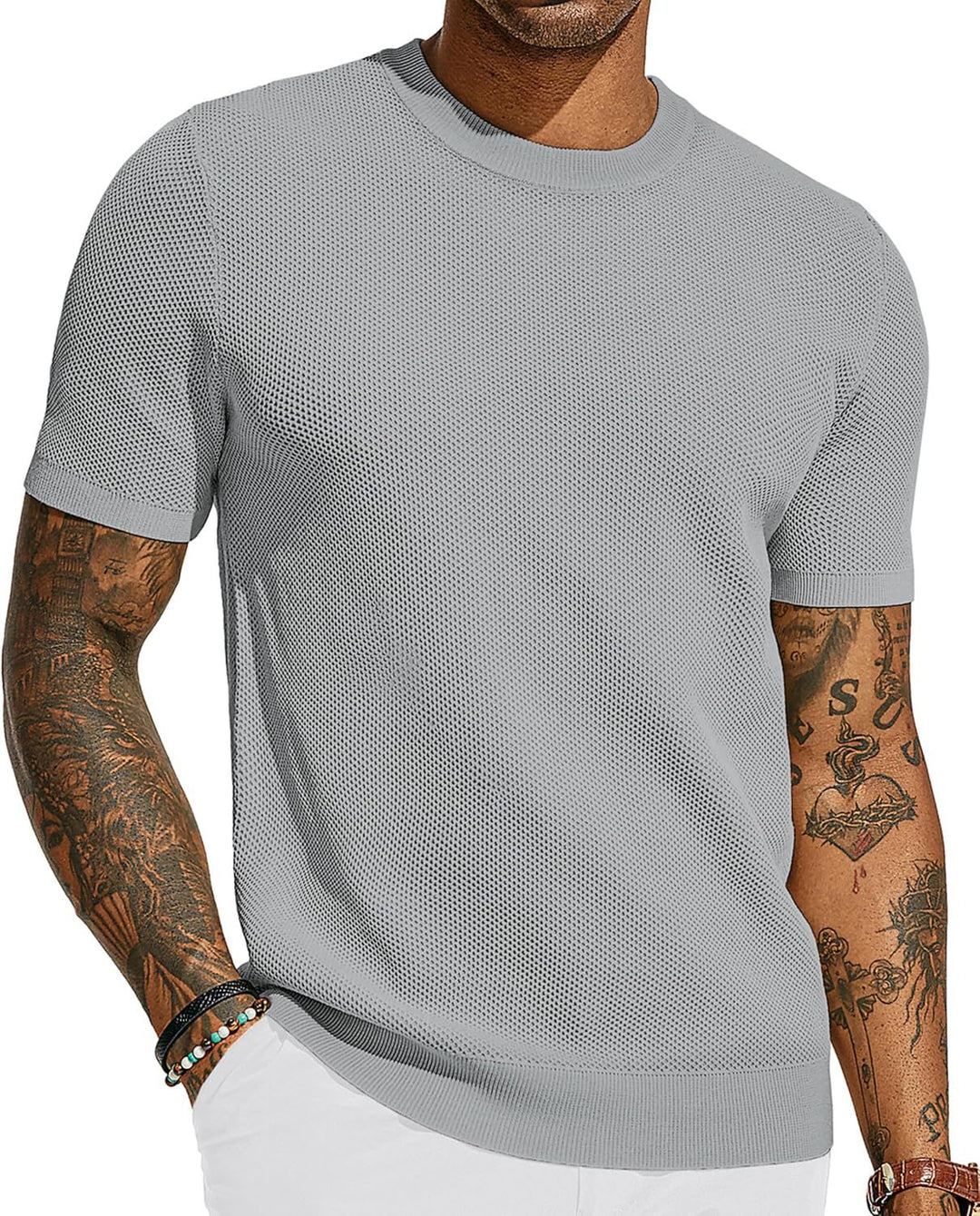 Herren atmungsaktives Netz-T-Shirt R&B