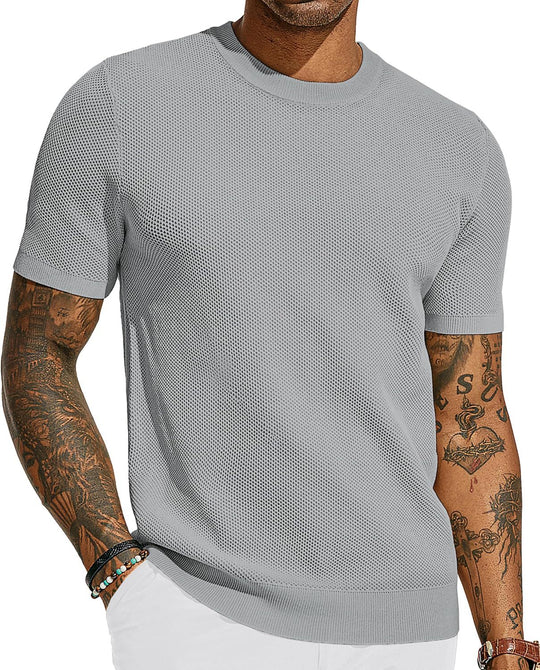 Herren atmungsaktives Netz-T-Shirt R&B