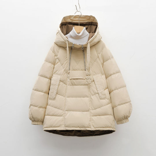 Damen Modische Steppjacke mit hohem Kragen und funktionalen Taschen R&B