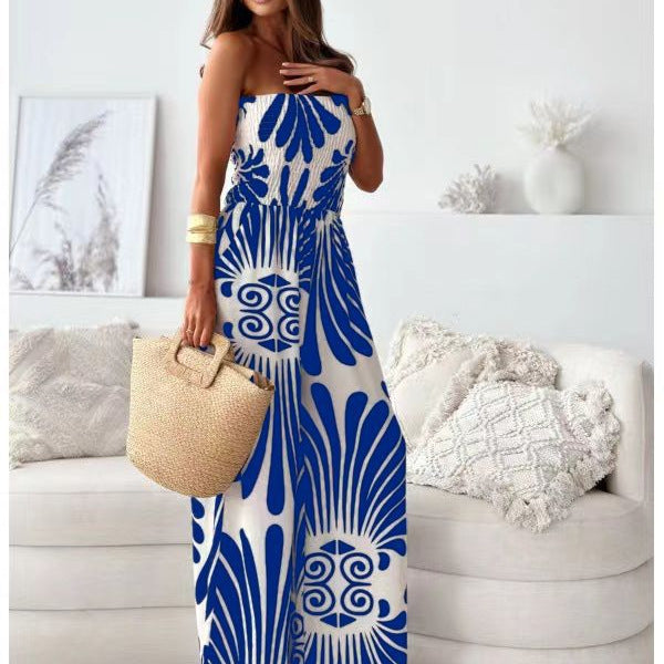 Damen Sommer Jumpsuit mit floralem Design R&B
