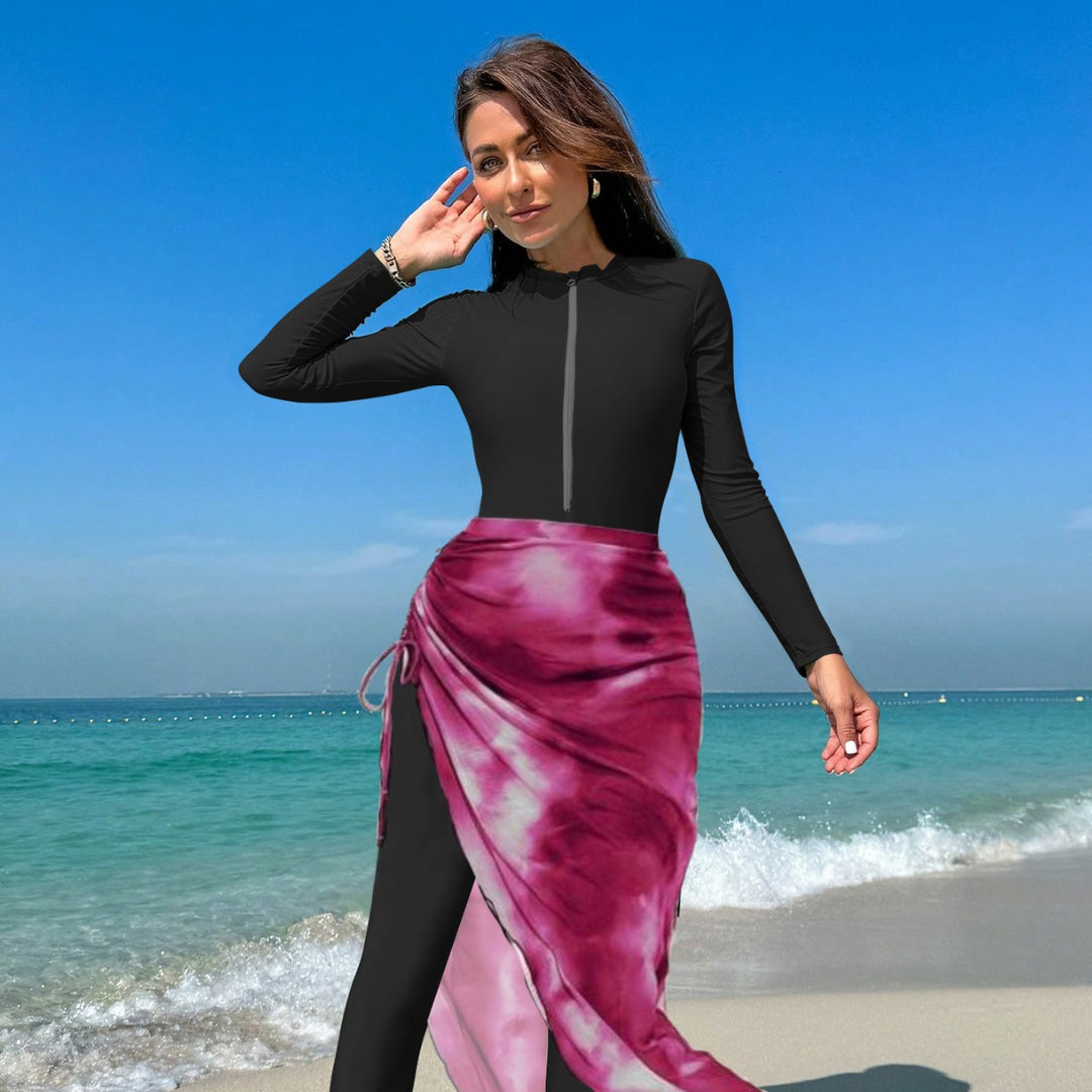 Damen Langärmliger Sport-Badeanzug R&B