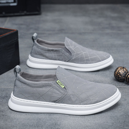 Damen Slip-On Sneakers mit atmungsaktiver Oberflächenstruktur und flexibler Sohle R&B