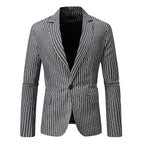 Herren eleganter Blazer mit feinen Streifen