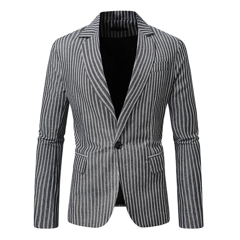 Herren eleganter Blazer mit feinen Streifen