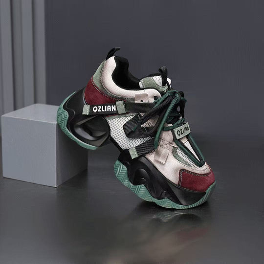 Damen Sportliche Chunky Sneakers mit atmungsaktivem Obermaterial und dämpfender Sohle R&B