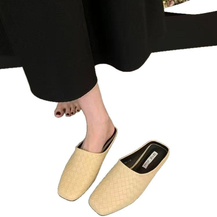 Damen Bequeme und elegante Mules mit geflochtenem Design R&B