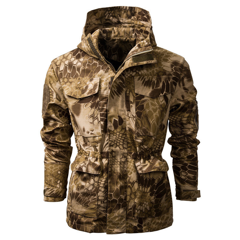 Herren Outdoor-Jacke mit camouflage Design und praktischen Taschen