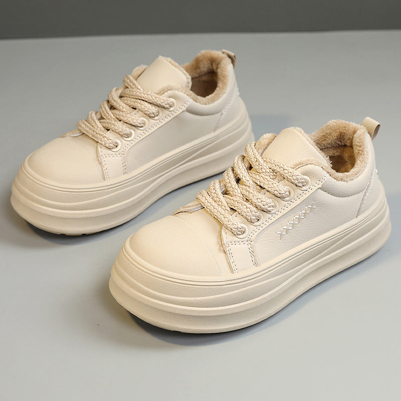 Damen modische Sneakers mit warmem Innenfutter und komfortabler Dämpfung R&B