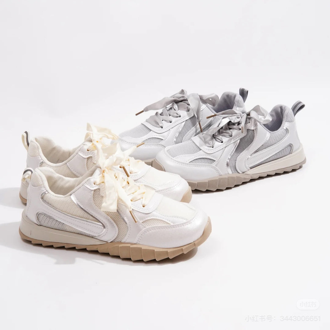Damen Sportliche Sneakers mit atmungsaktivem Obermaterial und flexibler Sohle R&B