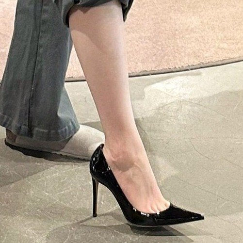 Damen Glitzernde High-Heel Pumps mit elegantem spitzen Design R&B