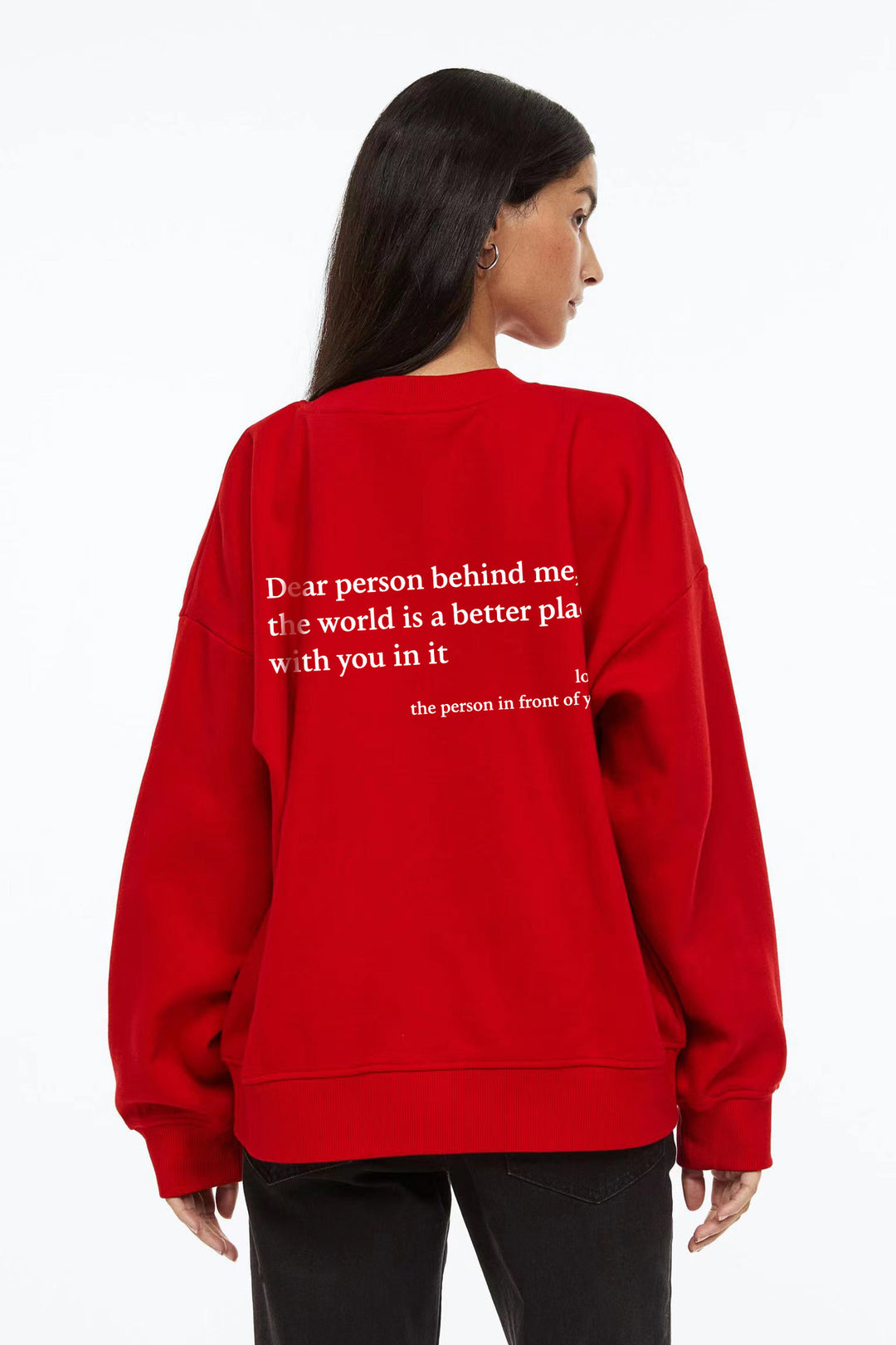 Damen Sweatshirt mit inspirierendem Schriftzug R&B