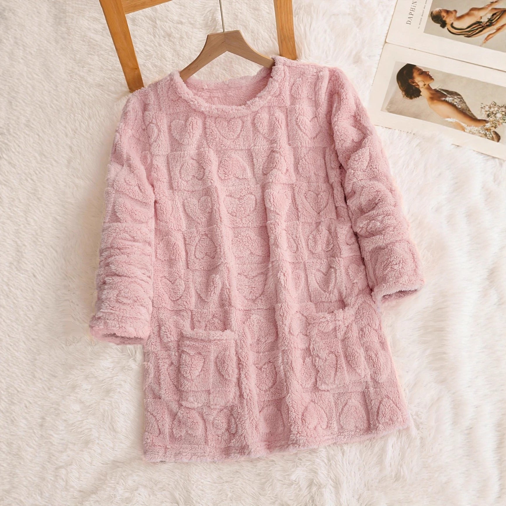 Damen Kuscheliges Sweatshirtkleid R&B