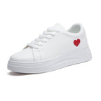 Damen Sneakers mit herzförmigem Akzent und bequemer Laufsohle R&B