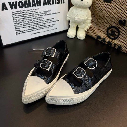 Damen Sneakers mit verstellbaren Schnallen und zeitgemäßem Design R&B