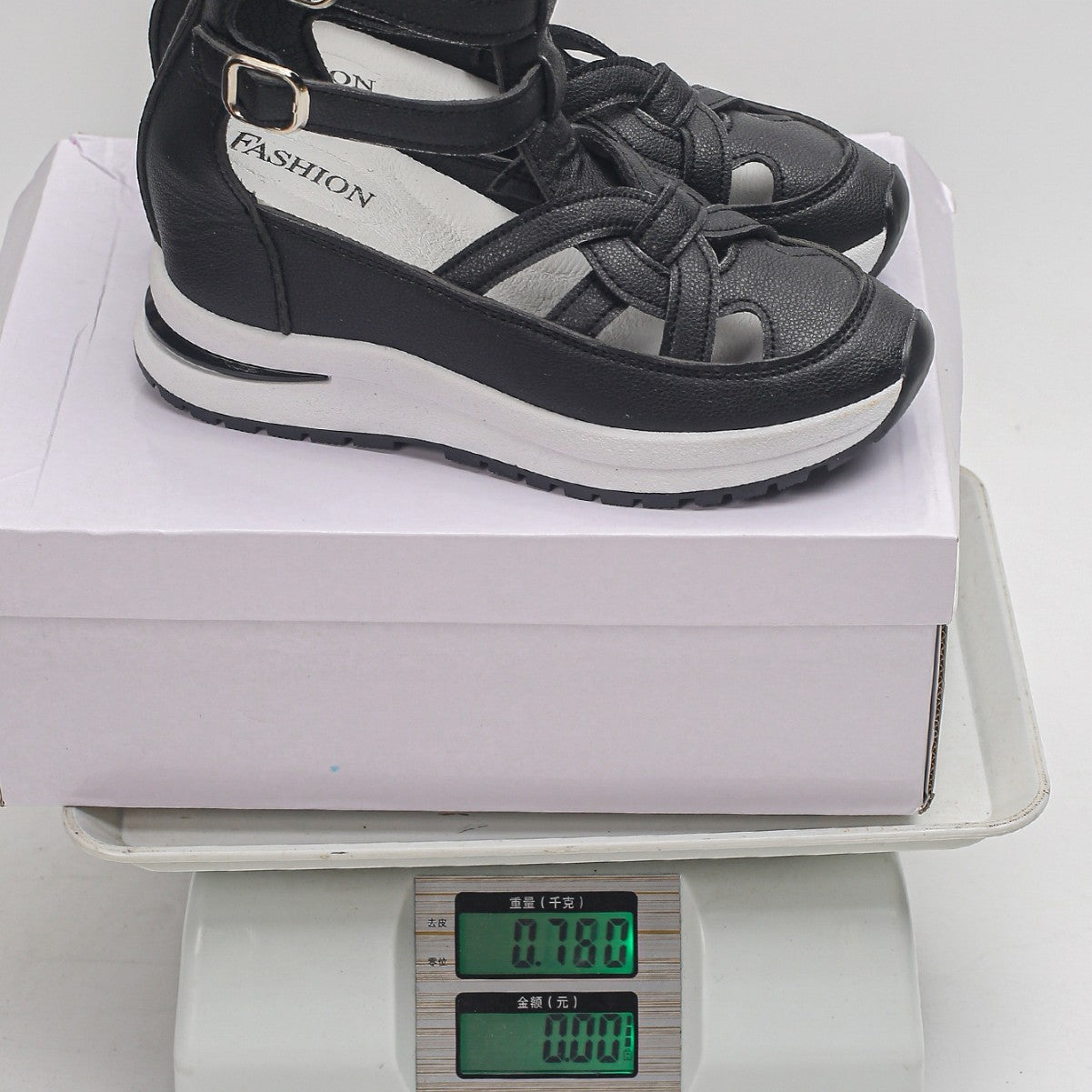 Damen sportive Sneaker-Sandalen mit atmungsaktiven Riemen und rutschfester Sohle R&B