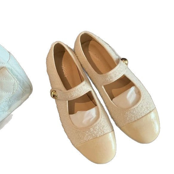 Damen Ballerinas mit modischem Schnallenverschluss und weichem Innenfutter R&B