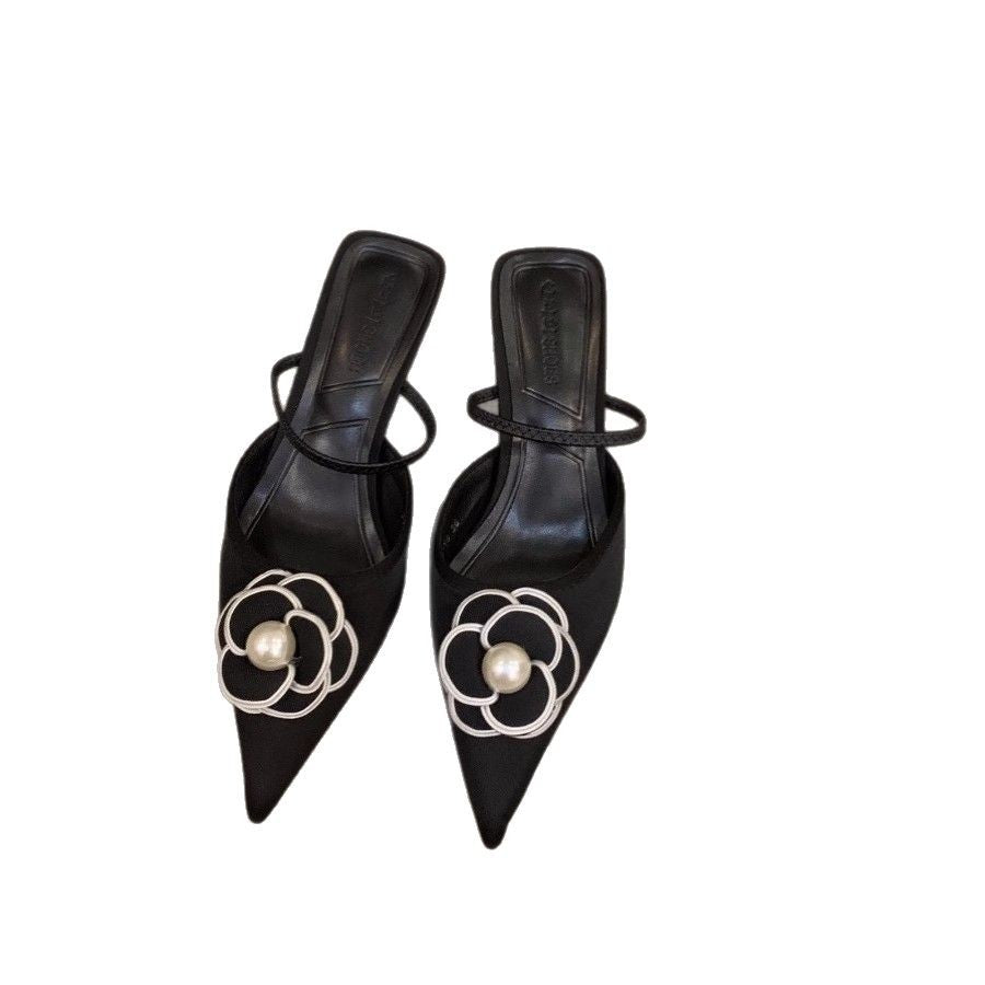 Damen Slingback Pumps mit trendiger Blumenapplikation R&B