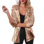 Damen Glitzerblazer mit schimmernden Pailletten und elegantem Schnitt R&B