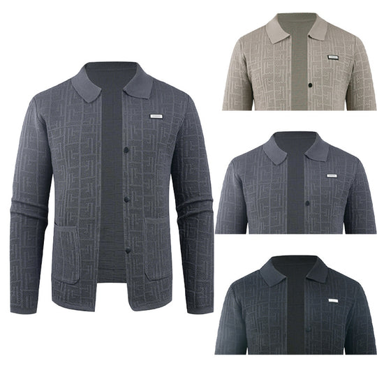 Herren modische Strickjacke mit einzigartigem Muster R&B