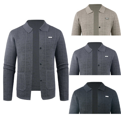 Herren modische Strickjacke mit einzigartigem Muster R&B