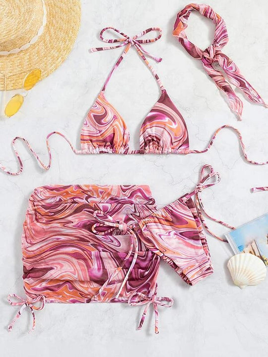 Damen Bikini-Set mit verspieltem Schnitt und modischen Akzenten R&B