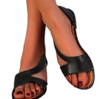 Damen Sandalen mit offenem Zehenbereich und komfortabler Fußbettgestaltung R&B