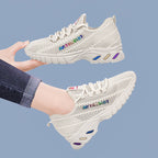 Damen Sportliche Freizeitschuhe mit elastischem Schnürsystem und atmungsaktiver Oberflächenstruktur R&B