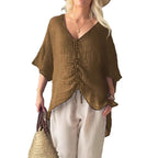 Damen leichtes, oversize Tunika-Shirt R&B