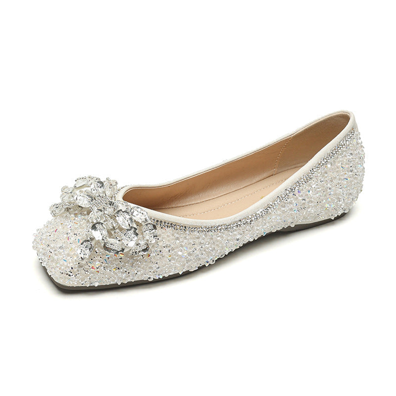 Damen Ballerinas mit funkelndem Strass-Design