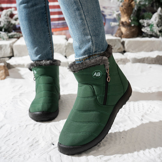 Damen Winterstiefel mit praktischem Reißverschluss und kuscheligem Innenfutter R&B