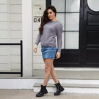 Damen kuscheliger Strickpullover mit hoher Elastizität und modernem Design