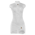 Damen Spitzenkleid mit elegantem Schnitt und dekorativen Rüschen R&B