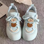 Damen Verspielte Chunky Sneakers mit lustigen Tierapplikationen und bequemer Sohle R&B