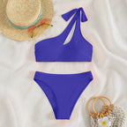 Damen asymmetrischer Bikini mit modischen Cut-Outs R&B