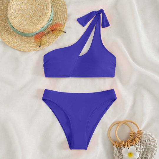 Damen asymmetrischer Bikini mit modischen Cut-Outs R&B